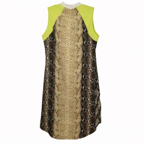 Label by Five Twelve Shirt Dress Women 8 Snakeskin Colorblock New Python Mob - Picture 3 of 10